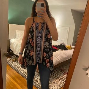 Express sleeveless floral top